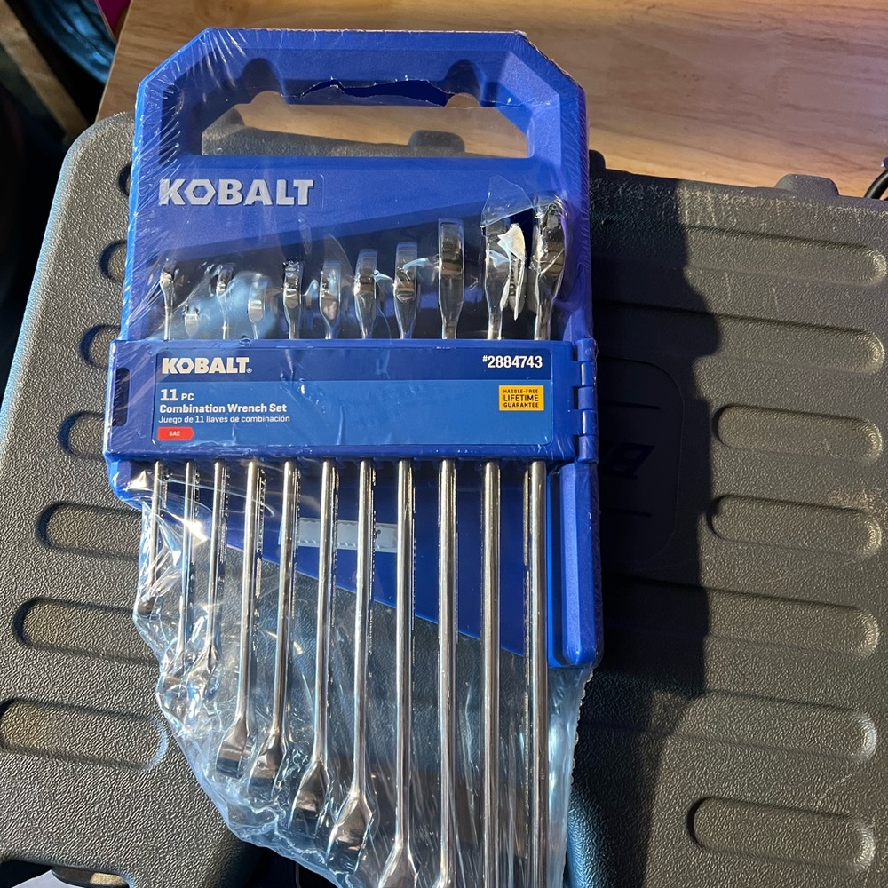 Kobalt 11-Piece Combination Wrench Set - Blue